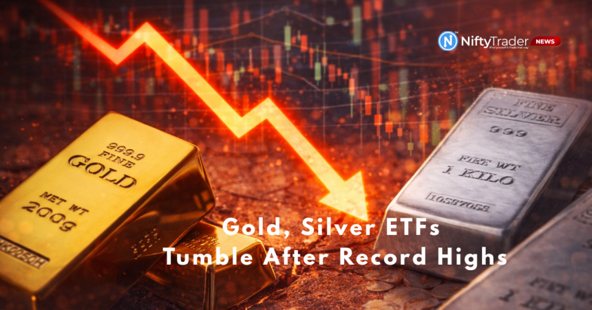 Gold, Silver ETFs Slide After Record Rally — Is This a Buy-the-Dip Opportunity or a Trap