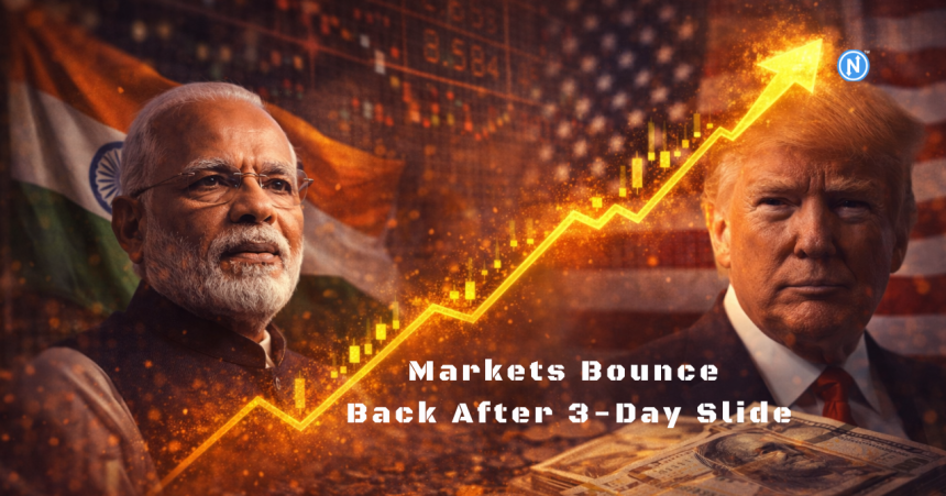 Markets Snap 3-Day Losing Streak — Sensex Jumps 398 Points as Trump Trade Comments Lift Sentiment