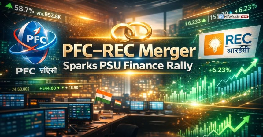 PFC–REC Merger Sparks PSU Finance Rally — Power Finance Stocks Surge. What Changes for Nifty Now?