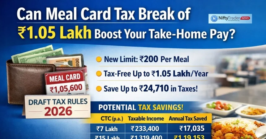 Draft 2026 Rules: How ₹1.05L Meal Exemption Could Reduce Your Taxable Income