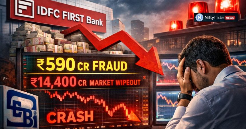 IDFC First Bank Fraud Shock: ₹590 Cr Scam Triggers ₹14,400 Cr Market Wipeout, Stock Crashes 20%