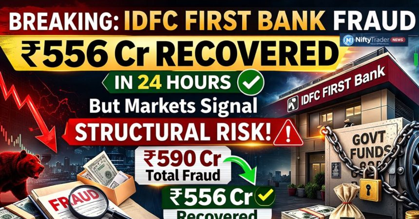 ₹556 Cr Recovery at IDFC First Bank Boosts Banking Sentiment — Traders Watch Sector Flows
