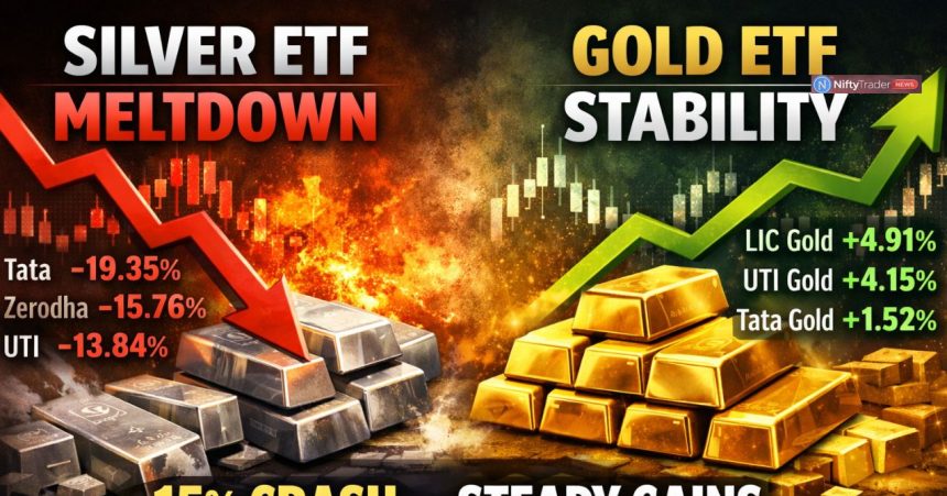 Silver ETFs Plunge 15% in 30 Days While Gold Holds Firm: Is a Big Rotation Trade Unfolding?