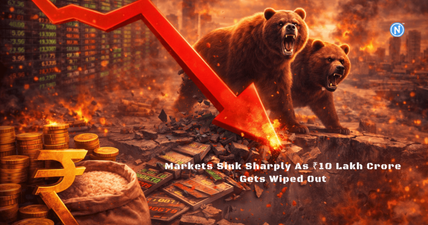 Dalal Street Bleeds for 3rd Day as Sensex Nifty Crashes and Investor Wealth Vanishes