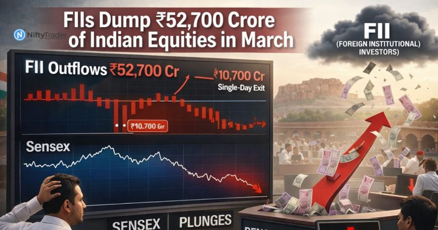Biggest FII Exit of 2026: ₹10,700 Cr Dumps in One Day Signal Rising Risk Aversion