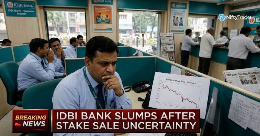 IDBI Bank Slumps After Stake Sale Uncertainty — Why the Privatization Plan Suddenly Hit Trouble