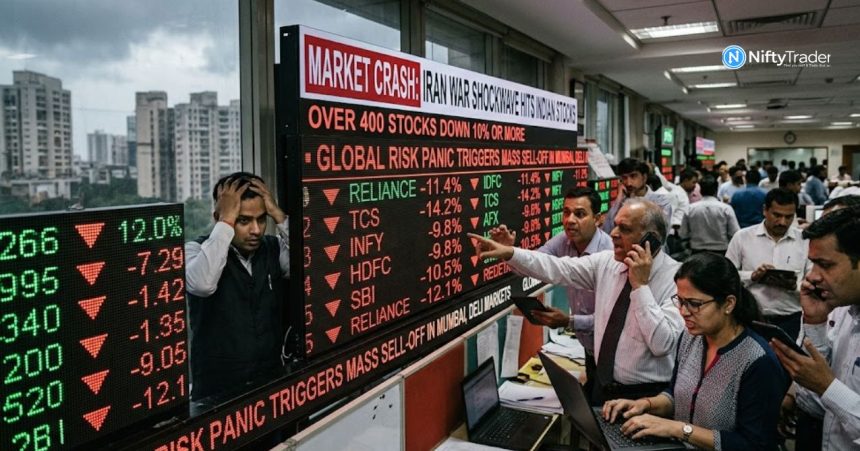 Iran War Shock: Over 400 Indian Stocks Crash in Double Digits as Global Risk Panic Hits Markets