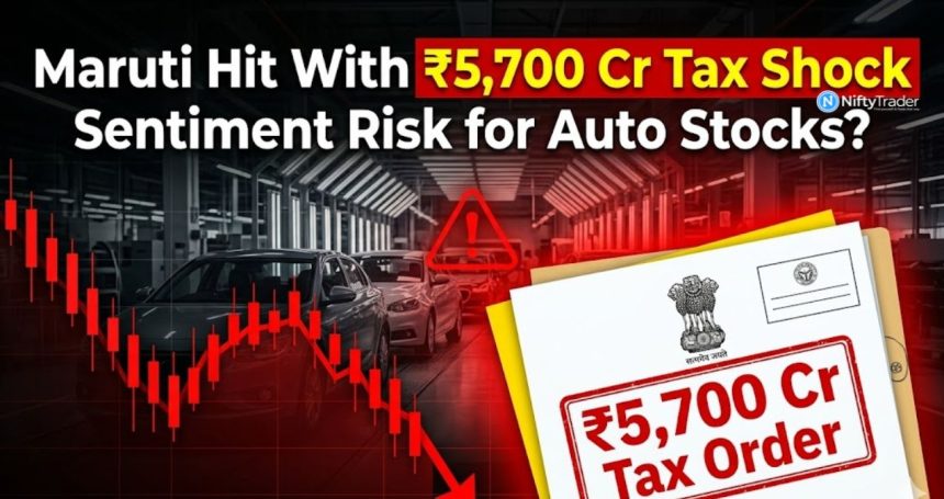 Maruti Suzuki Hit With ₹5,700 Cr Tax Order — Why This Suddenly Matters for Markets