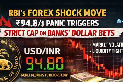 RBI’s Forex Shock Move — ₹94.8/$ Panic Triggers Strict Cap on Banks’ Dollar Bets