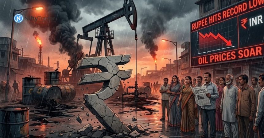 Oil Shock Sends Rupee to Record Weakness — What the Currency Slide Means for Stocks and Inflation