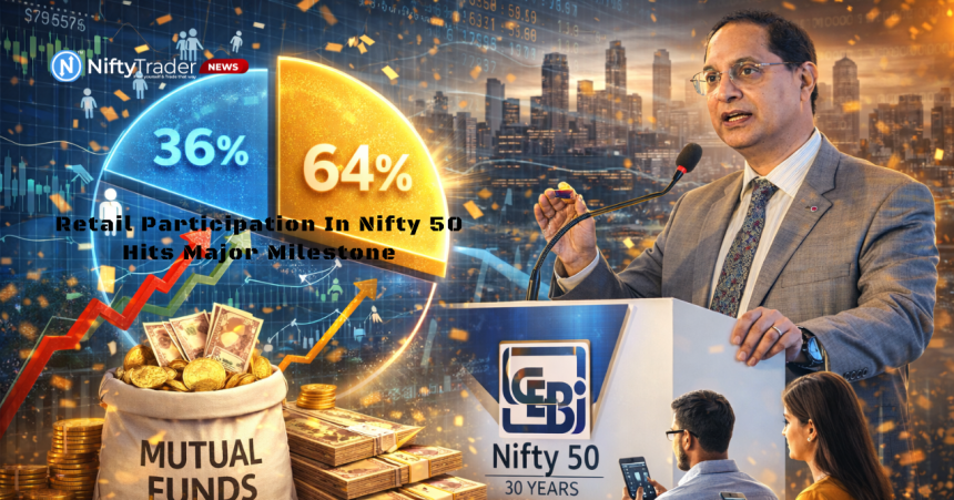 Retail Investors and Mutual Funds Now Control 36% of Nifty 50 Free Float — A Major Shift in India’s Market Power