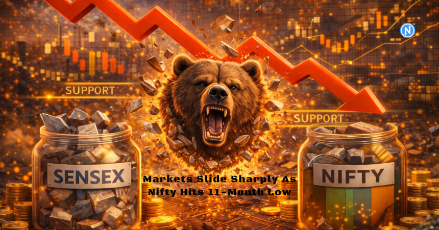 Sensex Crashes, Nifty Hits 11-Month Low — What Triggered the Sudden Market Sell-Off
