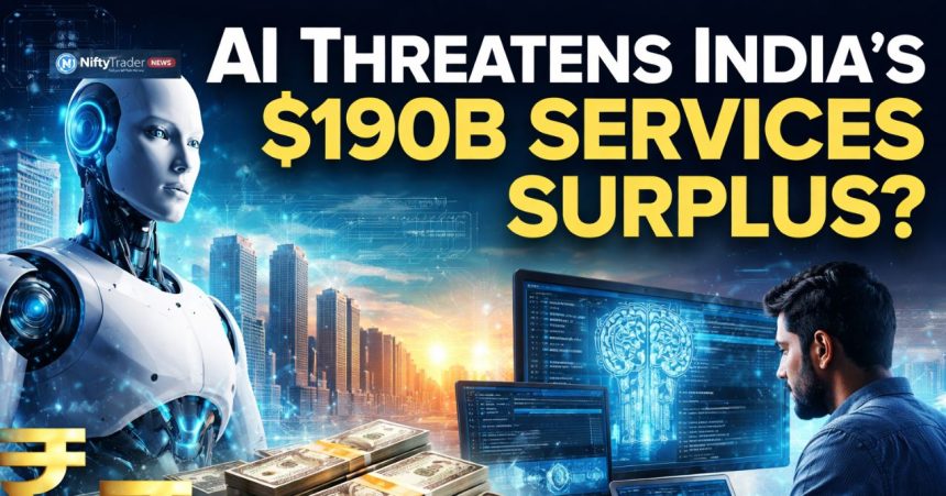 AI Disruption Risk — India’s $190B Services Trade Surplus Faces Structural Test. Can IT Move Up the Value Chain?