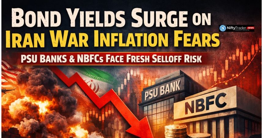 Bond Yields Surge on Iran War Inflation Fears β PSU Banks & NBFCs Face Fresh Selloff Risk