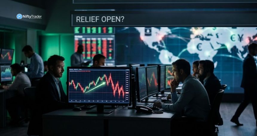 Trade Session Setup: GIFT Nifty Lift Hints at Rebound, but Volatility Spike and FII Exit Keep Recovery in Doubt