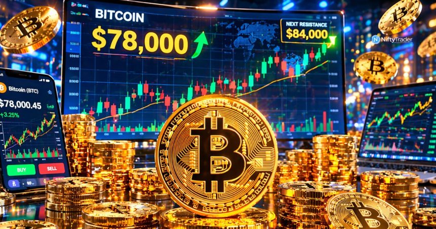 Bitcoin Hits 2-Month High at $78K, Yet Traders See a Hidden Reversal Risk Building
