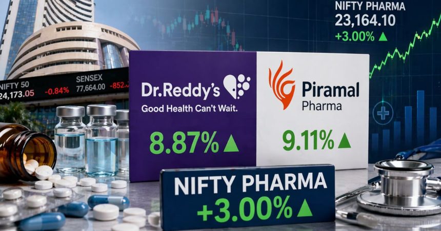 Dr Reddy's, Piramal surge 8–9% as Nifty Pharma gains 3%