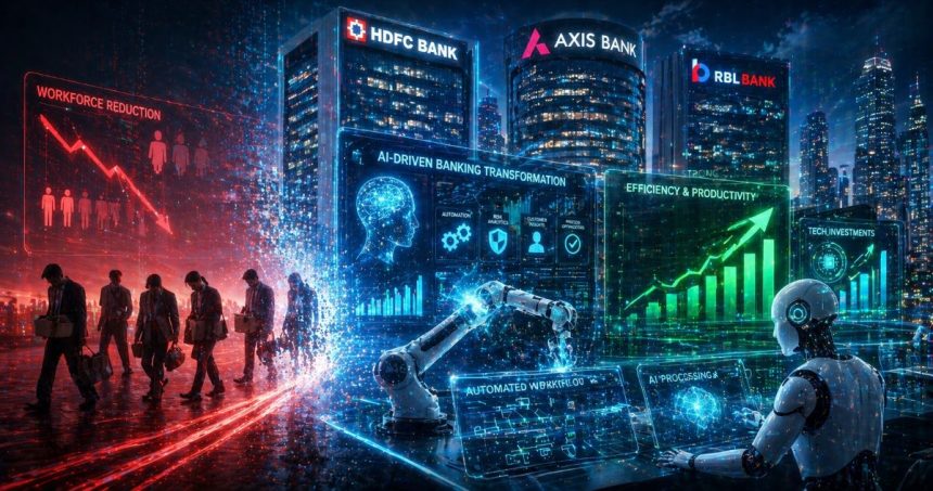 HDFC Bank, Axis Bank Cut Headcount in FY26 as Tech Spending Rises