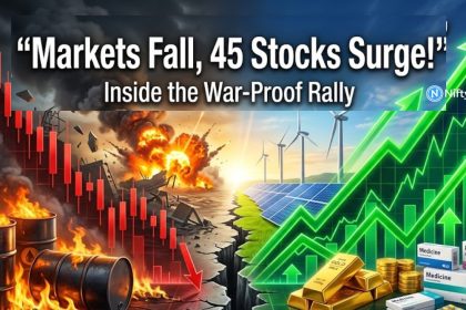 Markets Fall, But 45 Stocks Surge — Why “War-Proof” Names Are Defying the Sell-Off