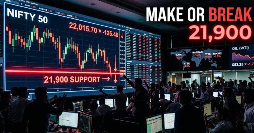 Dalal Street Volatility Spike — Nifty Tests 21,900 Make-or-Break Zone as Smart Money Shifts to Event Stocks