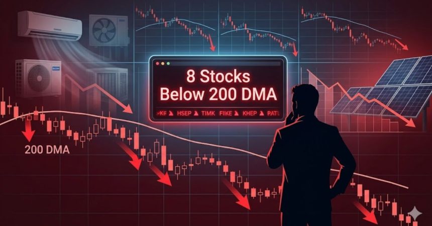 Blue Star, Waaree Among 8 Nifty500 Stocks Below 200 DMA