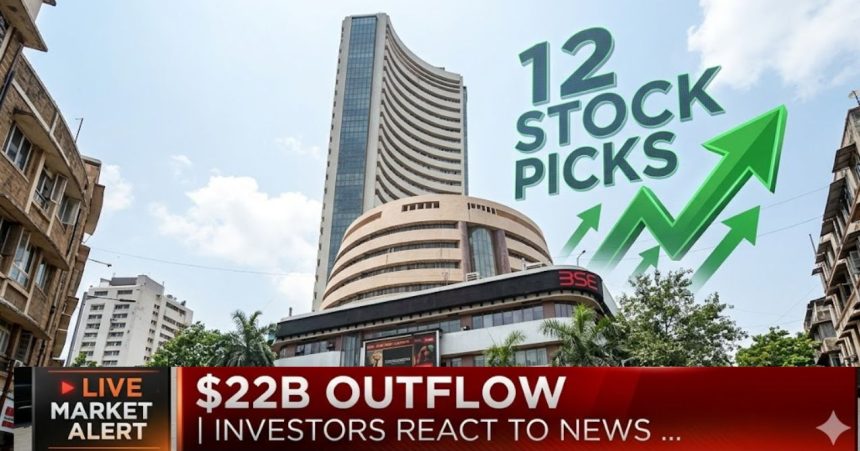 Goldman's Bold Bet: 12 India Stocks Amid $22B FII selloff