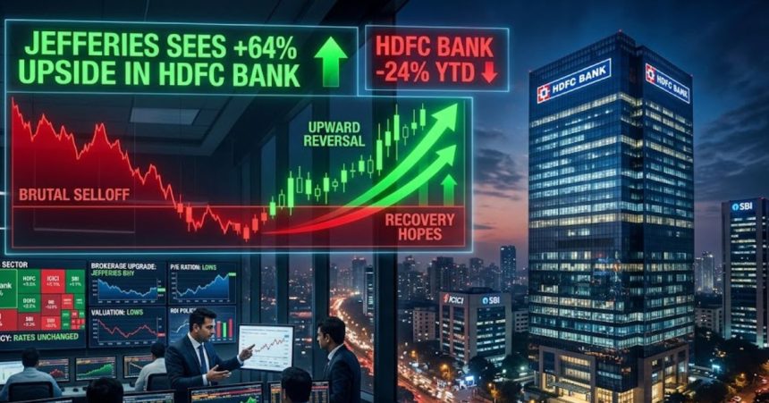 Jefferies Sees 64% Upside in HDFC Bank After 24% YTD Fall