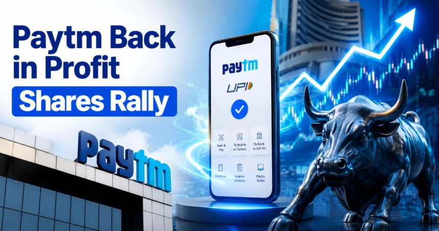 Paytm Turns the Corner — Shares Surge 6% as the Fintech Giant Logs Its First-Ever Full-Year Profit