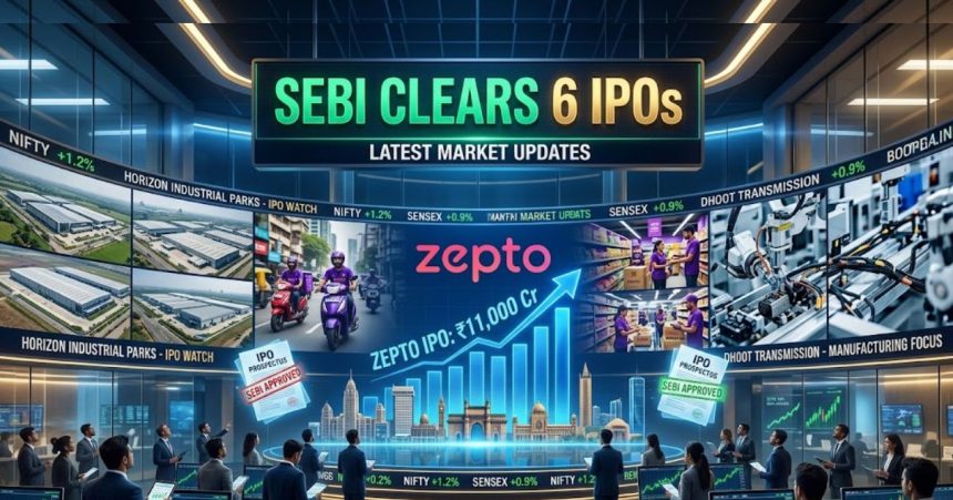Sebi Clears 6 IPOs Including Zepto's ₹11,000Cr Offering