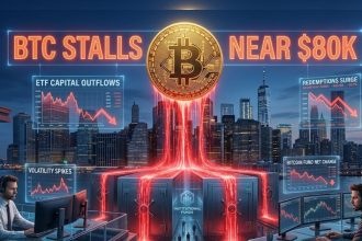 Bitcoin price stalls near $80,000 after $268 million spot Bitcoin ETF outflow