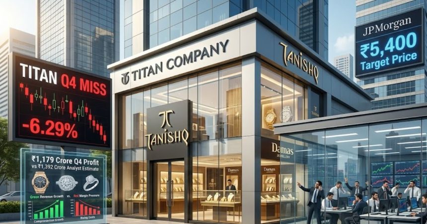 Titan Falls 6%: JP Morgan Upgrades to ₹5,400 Despite Miss