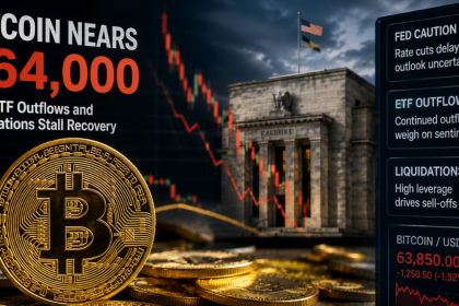 Bitcoin Near $64,000 as Fed, ETF Outflows and Liquidations Stall Recovery
