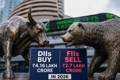 DII Buying Hits ₹4.16 Lakh Crore in 2026 Despite Heavy FII Selling