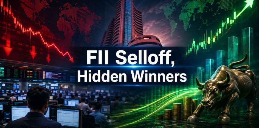 FII Sold ₹5.5 Lakh Crore — But Quietly Bought These 84 Stocks