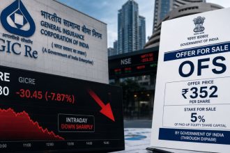 GIC Re OFS 2026: Govt Sells 5% Stake at ₹352, MPS Gap Remains