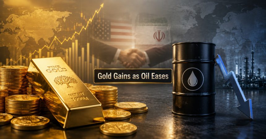 Gold Rises 1.4% to $4,316 as Oil Falls on US-Iran Interim Deal, Silver Up 1.8%