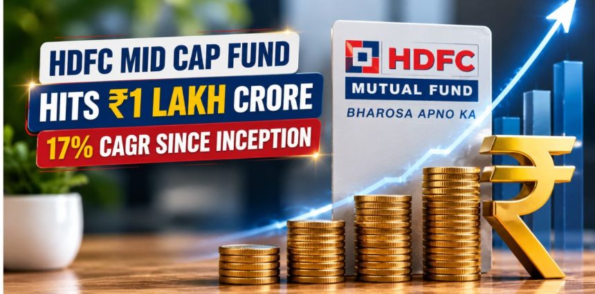 HDFC Mid Cap Fund Hits ₹1 Lakh Crore: The Mid-Cap Giant Just Got Bigger