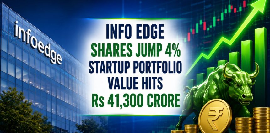 Info Edge Shares Jump 4%; Startup Portfolio Value Hits Rs 41,300 Crore