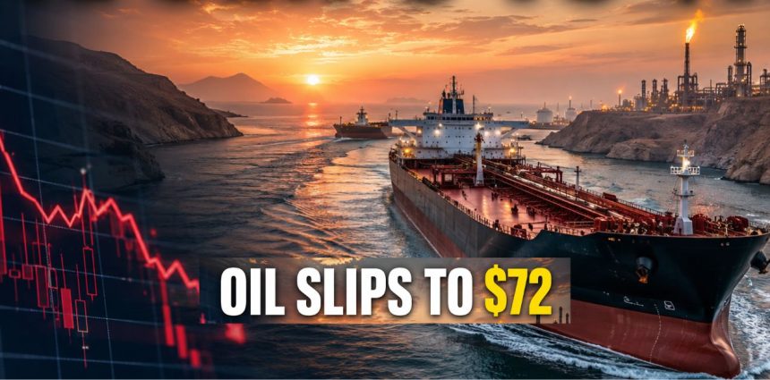 Oil Price Today: Brent Slips to $72 as Doha Talks Loom