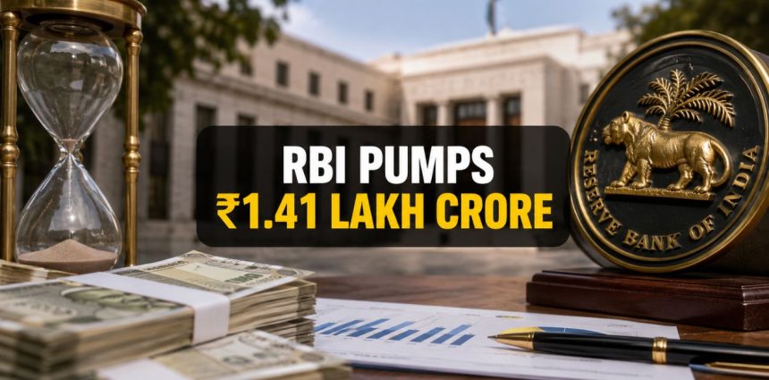 RBI Injects ₹1.41 Lakh Crore After Banking Liquidity Turns Negative