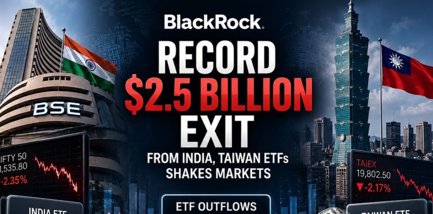 Record $2.5 Billion Exit From BlackRock India, Taiwan ETFs Shakes Markets
