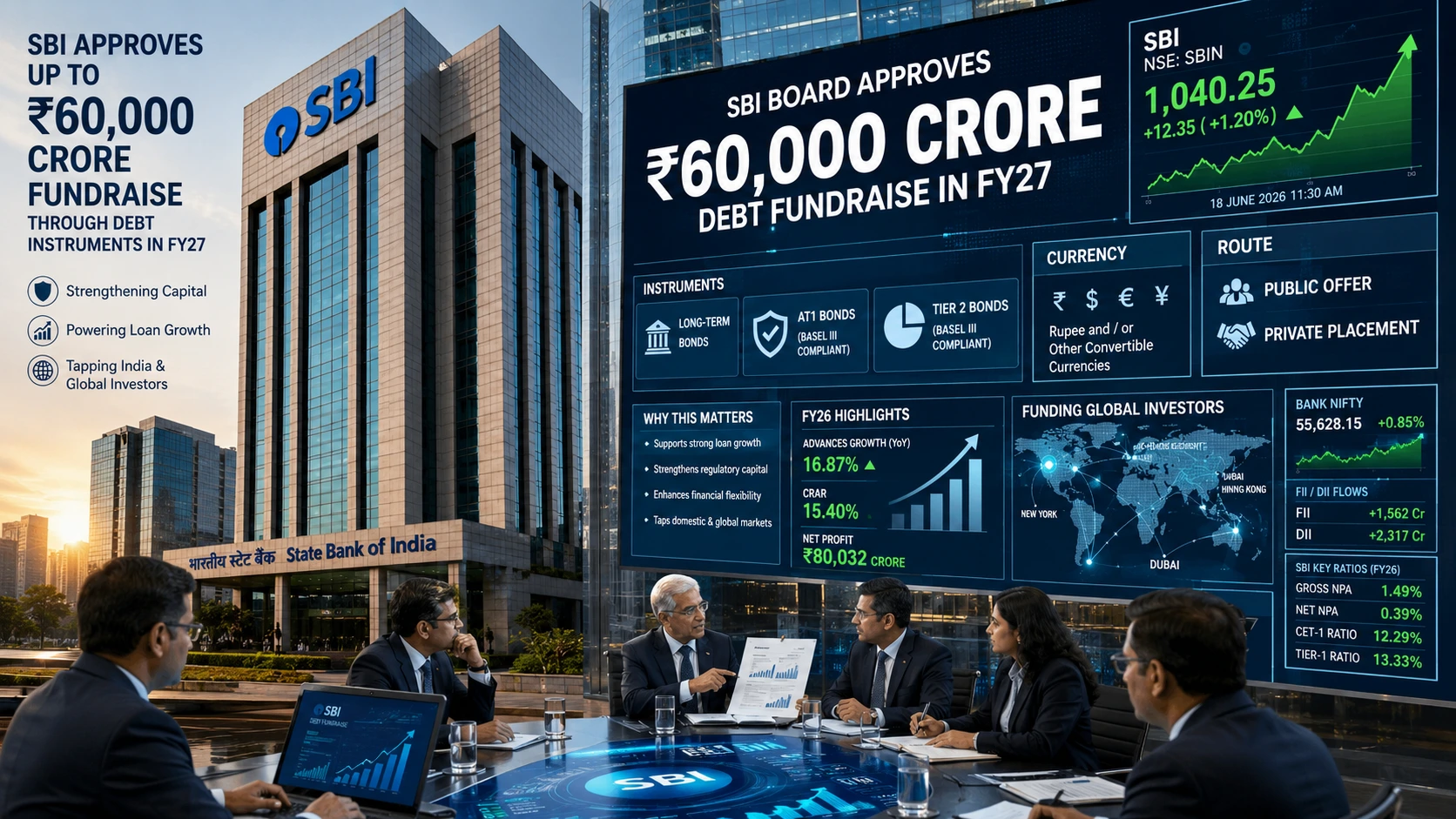 SBI BOARD APPROVES BOND FUNDRAISE-NIFTYTRADER