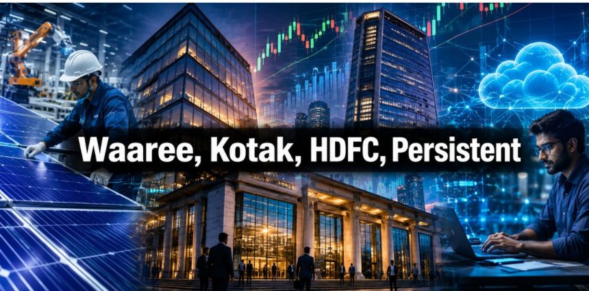 Stocks To Watch Today: Waaree, Kotak Bank, HDFC Bank, Persistent Lead Monday Action