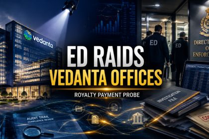 Vedanta Shares Slip After ED Search Operations in Mumbai and Delhi Offices