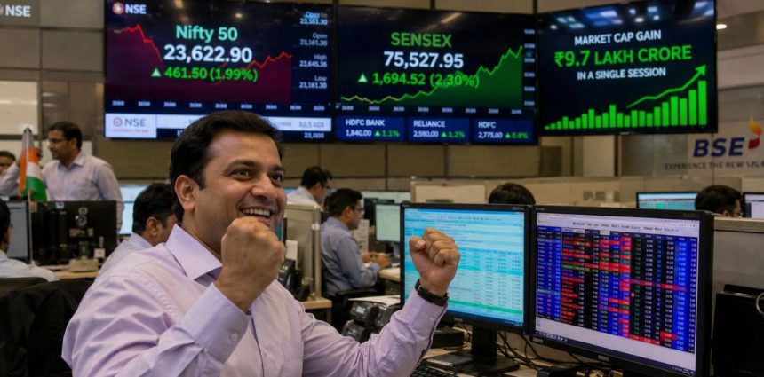 ₹9.7 Lakh Crore in a Day: Inside the US–Iran Deal Rally, and the War Trade It Just Killed