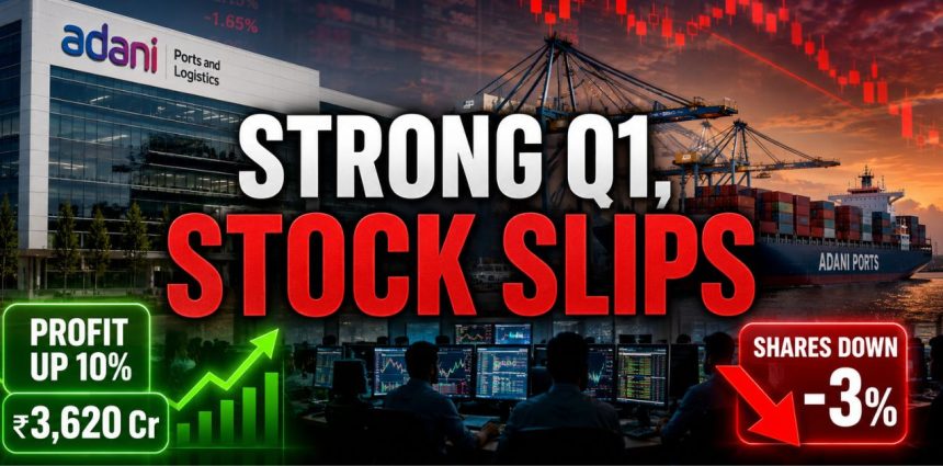 Adani Ports Q1 FY27 Beat Fails to Impress; Shares Slide Despite Strong Results