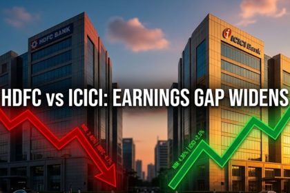 HDFC Bank Stock Falls Despite 5% Profit Growth; ICICI Bank Extends Its Lead