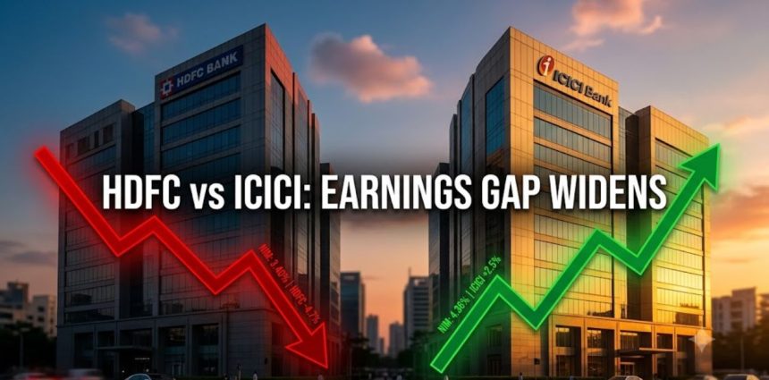 HDFC Bank Stock Falls Despite 5% Profit Growth; ICICI Bank Extends Its Lead