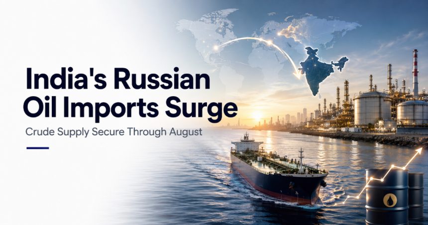 India Buys Record 2.6 Million Bpd of Russian Oil in June as Refiners Diversify Supply