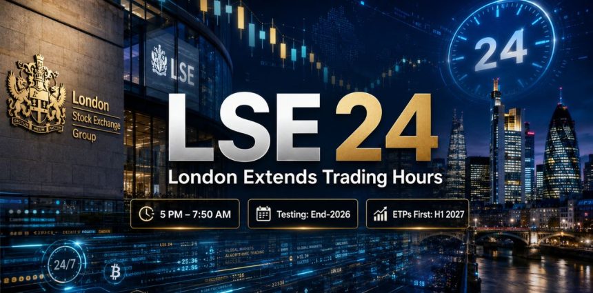 London Stock Exchange Launches LSE 24 For 5 PM-7:50 AM Trading